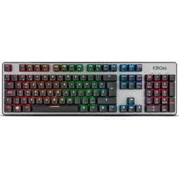 Clavier de jeu mécanique Krom Kernel avec LED RVB, noir, 11 touches multimédia
