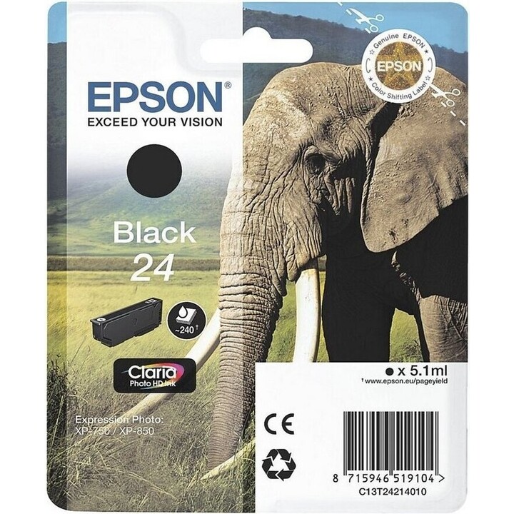 Cartucho epson 24 black xp-750 xp-850