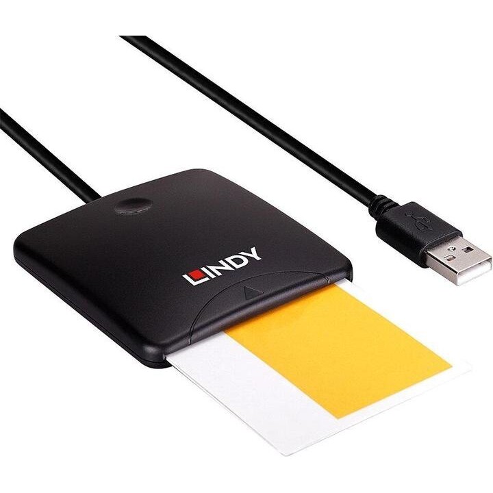 Lindy USB 2.0 Smart Card Reader Noir