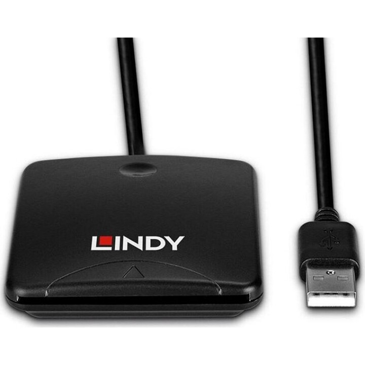 Lindy USB 2.0 Smart Card Reader Black