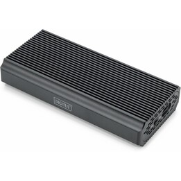 DIGITUS Carcasa Externa M.2 - USB 4.0 - 40 Gbit/s - Admite SSD NVMe de hasta 8 TB - para SSD 2230/2242/2260/2280 - Sin Herramien