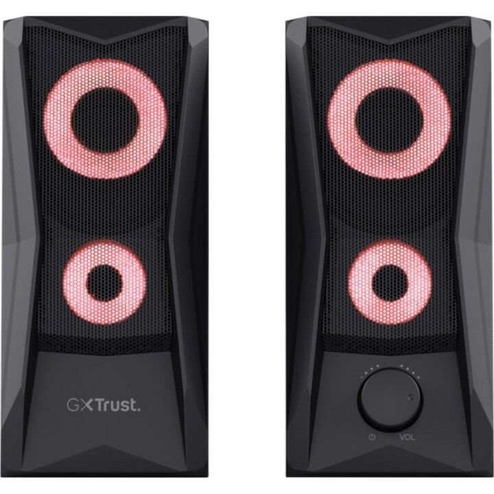 Set di altoparlanti Trust GXT 606 JAVV 2.0 RGB 12W in nero