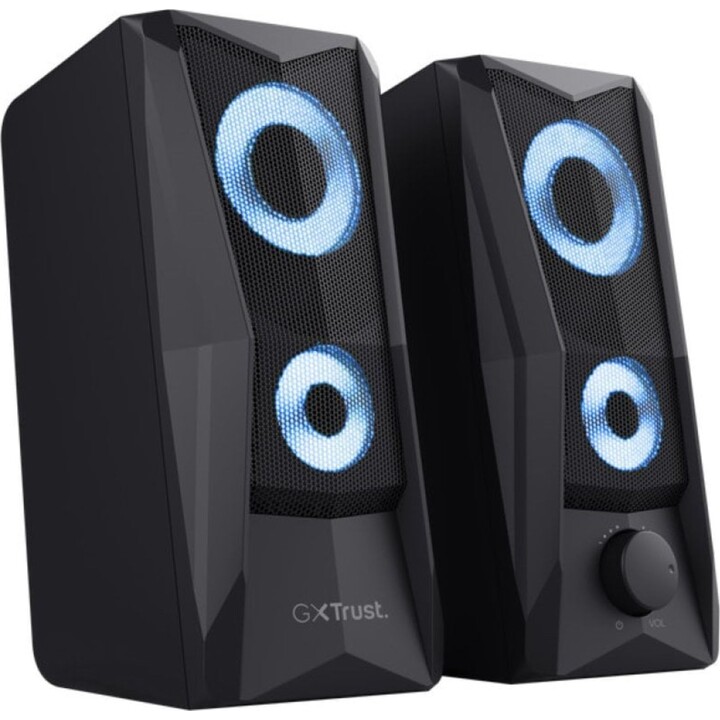 Set di altoparlanti Trust GXT 606 JAVV 2.0 RGB 12W in nero