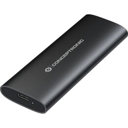 Caixa externa Conceptronic Dante M.2 USB-C HD M.2 SATA/NVMe SSD USB-C 3.2 Gen2, USB-A, preto