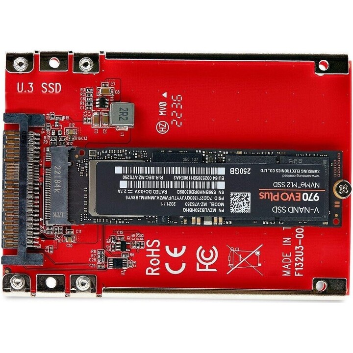 StarTech.com M.2 to U.3 Adapter for NVMe SSDs, PCIe Drive Host Converter to 2.5 U.3 (SFF-TA-1001)