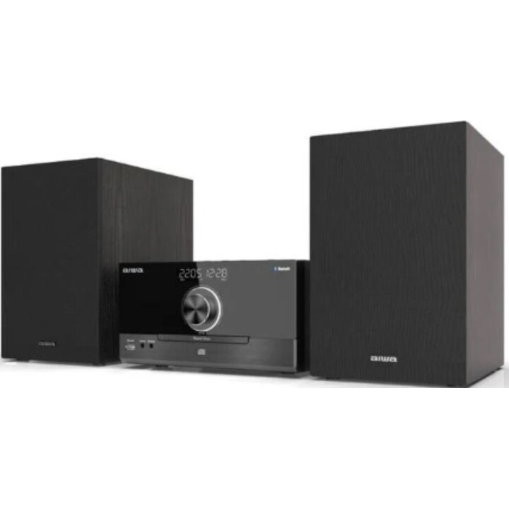Micro Sistema de Som AIWA MSBTU-600 com Rádio FM, CD, Bluetooth e USB, 50W RMS, LED