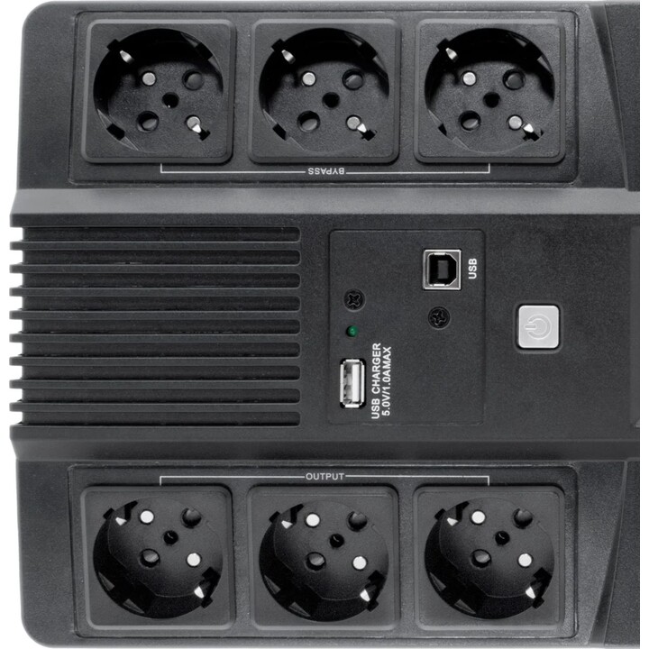 CoolBox Scudo 3 LCD 800VA UPS Line Interactive 0,8 kVA 6 prese CA