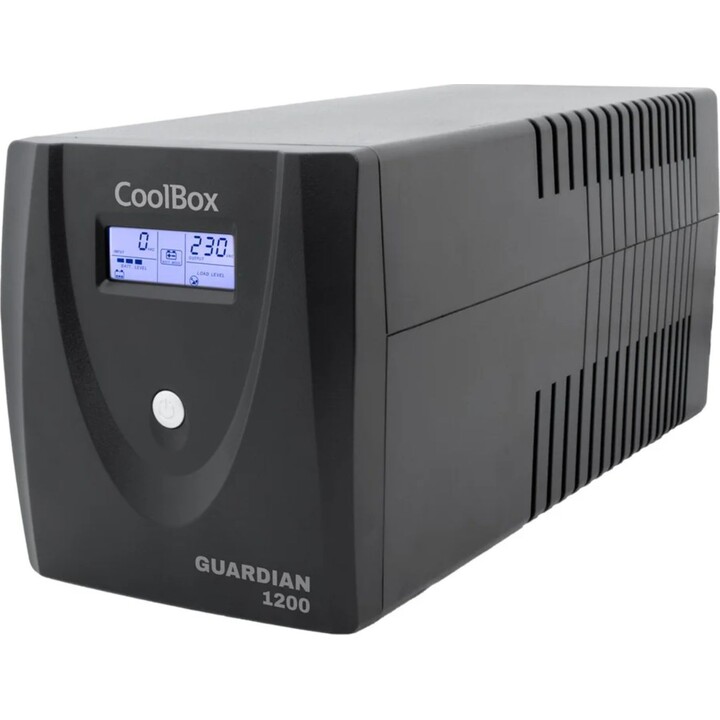 CoolBox Guardian 3 LCD 1200VA SAI (UPS) Línea interactiva 1,2 kVA 4 salidas AC