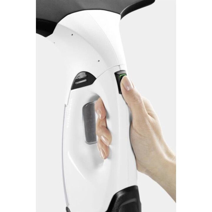 Kärcher WV 2 Plus N D500 Aspirador sin cable para cristales con botella pulverizadora, blanco