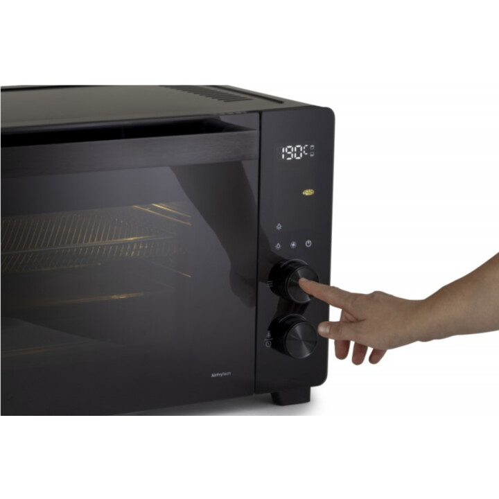 Hisense HOM30AF, mini friggitrice ad aria da 30L con tecnologia di cottura rapida e uniforme per pasti salutari, Nero