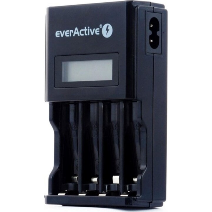 Cargador de pilas Everactive NC450B LCD NiMH AA AAA protección sobrecalentamiento