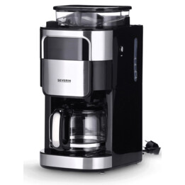 Filter coffee maker - SEVERIN KA 4813, 1000 W, 1.25 l, 10 cups, Grey