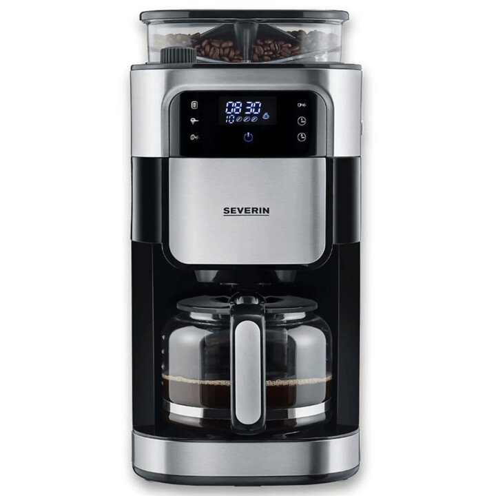 Cafetière à filtre - SEVERIN KA 4813, 1000 W, 1.25 l, 10 tasses, Gris