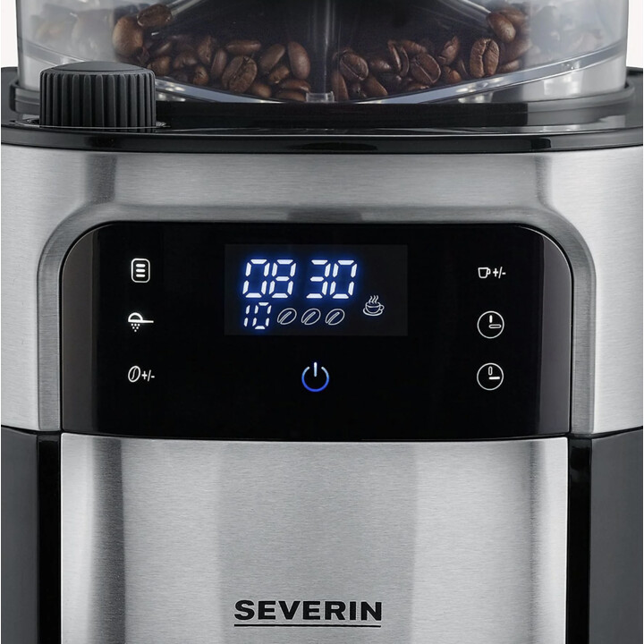 Filter coffee maker - SEVERIN KA 4813, 1000 W, 1.25 l, 10 cups, Grey