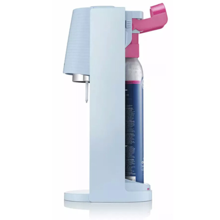 Sodastream Terra Blue Machine à eau gazeuse et soda, 1 bouteille lavable au lave-vaisselle, 1 recharge de gaz de 60L