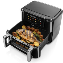 HAEGER Super Cook 10L Freidora Digital - 10 L, 2 Contenedores