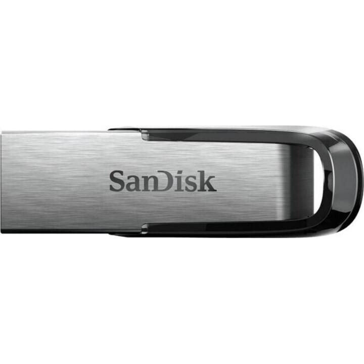 Clé USB Sandisk Ultra Flair 32 Go, USB Type-A 3.0, noire, acier inoxydable