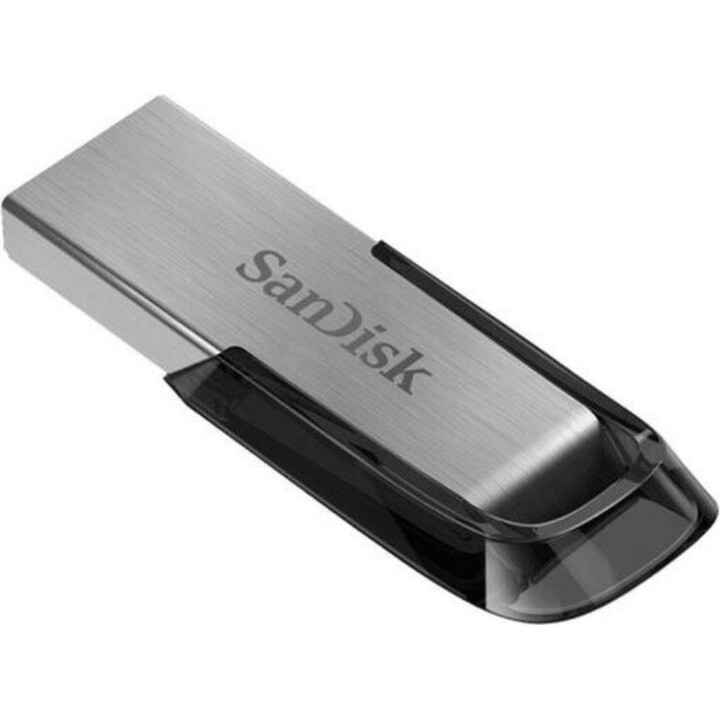 Clé USB Sandisk Ultra Flair 32 Go, USB Type-A 3.0, noire, acier inoxydable