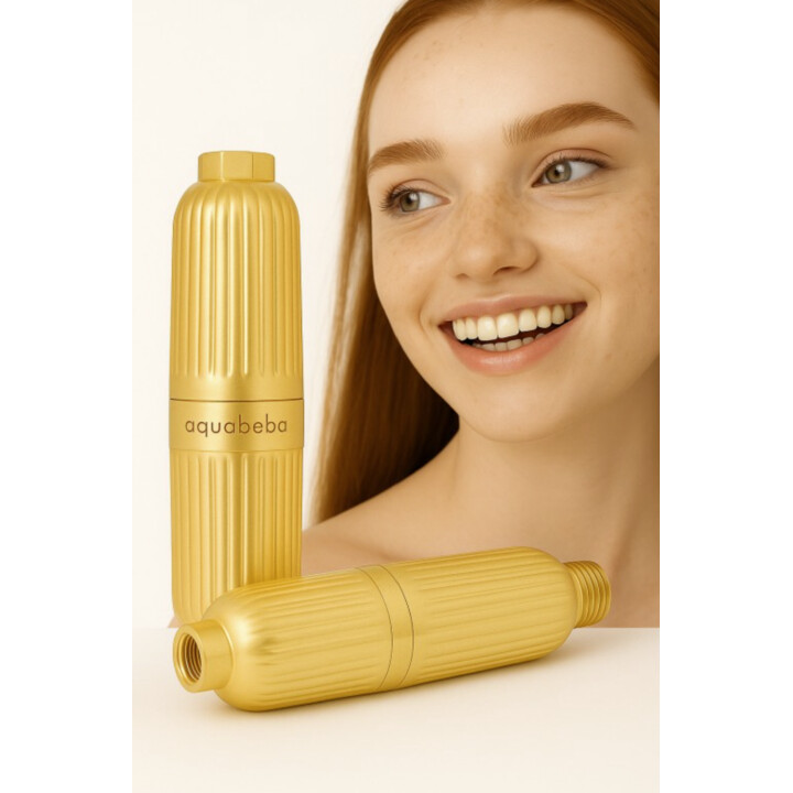 Aquabeba - AQUAFILTER Filtre à douche Or