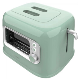 Cecotec 08040 Tostapane, 2 fessure larghe, verde