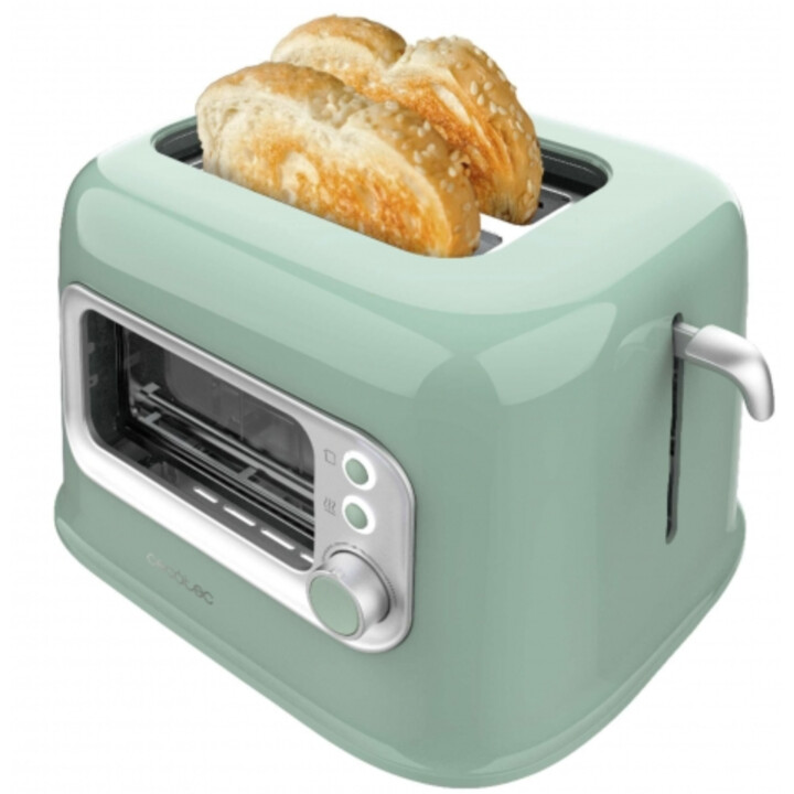 Cecotec 08040 Toaster, 2 Breitschlitze, grün
