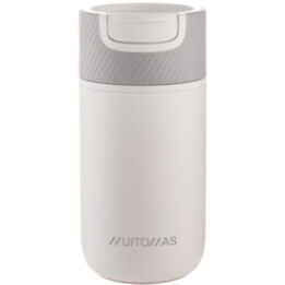 Muitomas Botella de agua para uso diario, 350 ml, Polipropileno (PP), Blanco