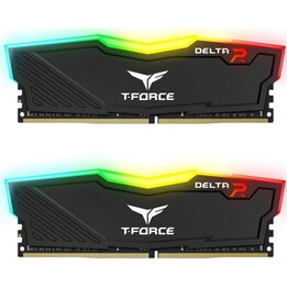 Kit di memoria RAM Team Group T-Force Delta RGB DDR4 3600 MHz PC4-28800 16 GB 2 x 8 GB CL18 Nero