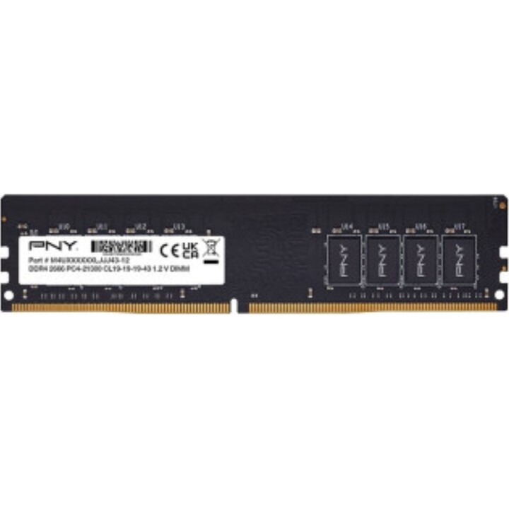 PNY PC-RAM-Speicher 8 GB DDR4 2666 MHz DIMM MD8GSD42666-SB