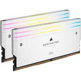 Kit Mémoire DDR5 Corsair Dominator Titanium RGB 48 Go 2 x 24 Go 7200MHz CL36 XMP Blanc