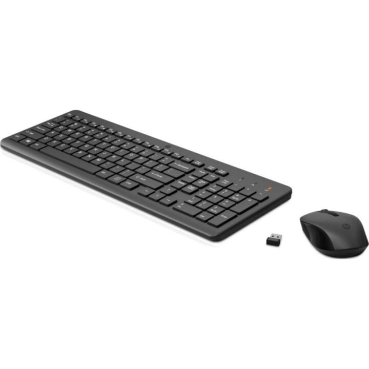 HP 330 Complete Wireless Keyboard and Mouse 2.4GHz Black USB AAA Chiclet Ambidextrous