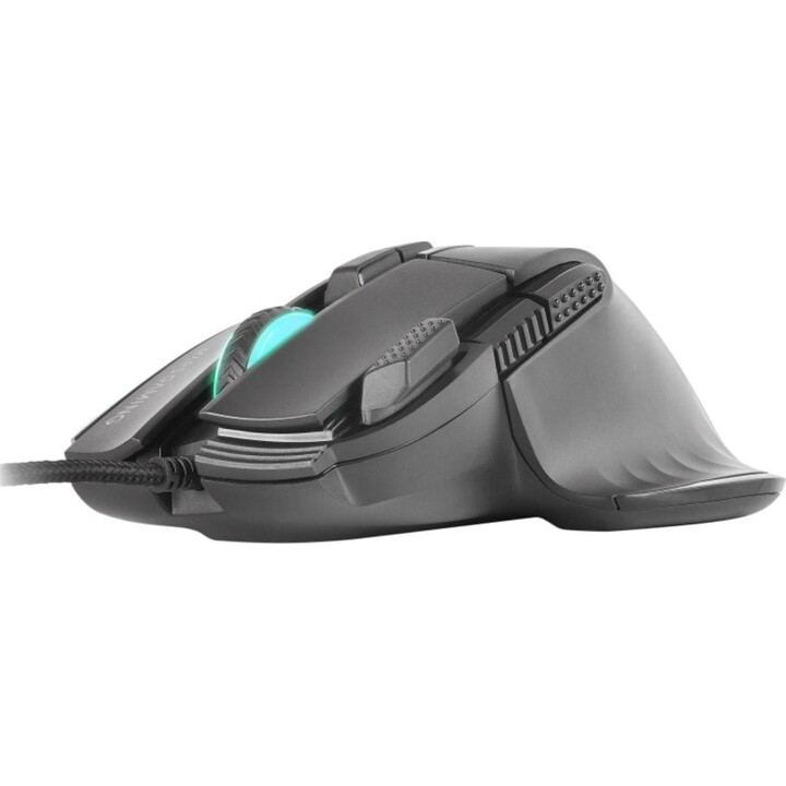 Mars Gaming MM-XT Ergonomische RGB-Gaming-Maus mit Daumenauflage, 12800 DPI, Huano-Switches, Schwarz
