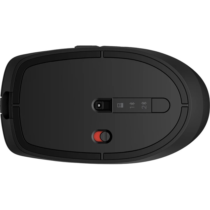 HP 710 Rechargeable Silent Mouse, Ambidextrous, RF Wireless + Bluetooth, 3000 DPI