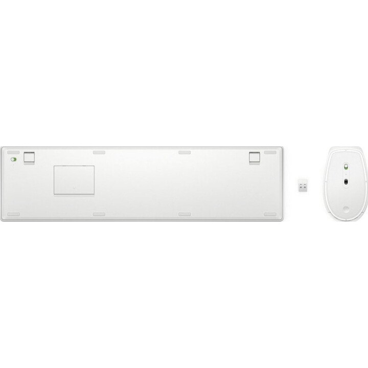 Combinação de teclado e mouse sem fio HP 650 branco