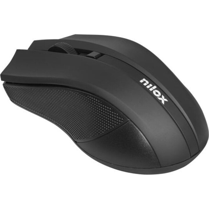 Souris optique sans fil ambidextre Nilox 1600DPI noire