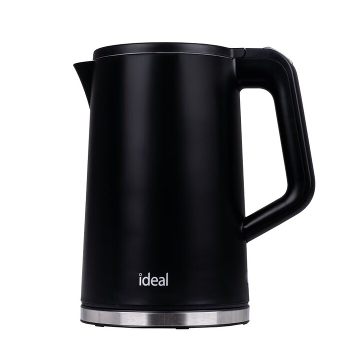 Bouilloire IDEAL 1,7 l, corps en acier, puissance 1500 W, noire