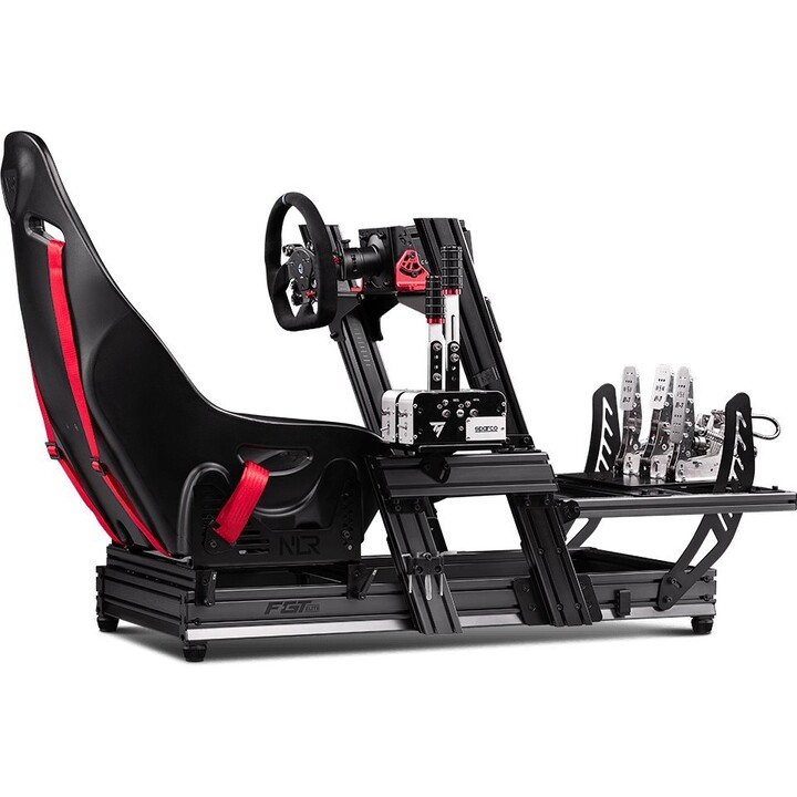 Next Level Racing F-GT Elite F1/GT/Hybrid Sim Racing Staffe per sedili in acciaio al carbonio da 5 mm con montaggio anteriore e 