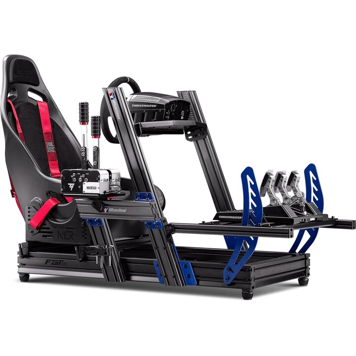 Next Level Racing F-GT Elite iRacing Edition NLR-E012: F1/GT/Hybrid Alluminio Sim Cockpit 150kg Max 120-210cm Altezza iRacing