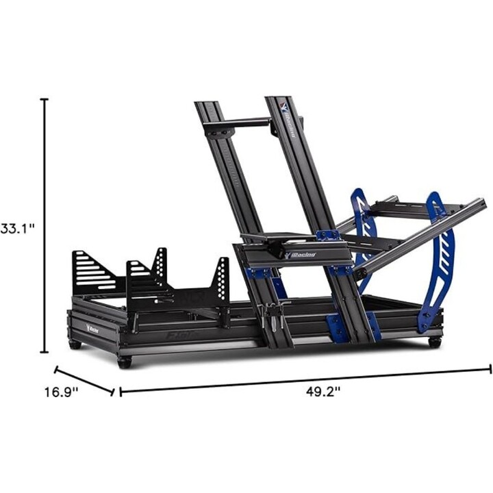 Next Level Racing F-GT Elite iRacing Edition NLR-E012: F1/GT/Hybrid Alluminio Sim Cockpit 150kg Max 120-210cm Altezza iRacing