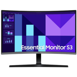 Samsung Essential S3 S39GD S27D392GAU 27" Curved Professional Monitor / Full HD / Black and Silver