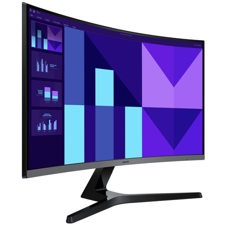 Samsung Essential S3 S39GD S27D392GAU 27" Curved Professional Monitor / Full HD / Black and Silver