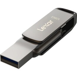 Lexar Jumpdrive Ljdd400128g-bnqng Usb Flash Drive 128 Gb Usb Type C 3.2 Gen 1 (3.1 Gen 1) Gray