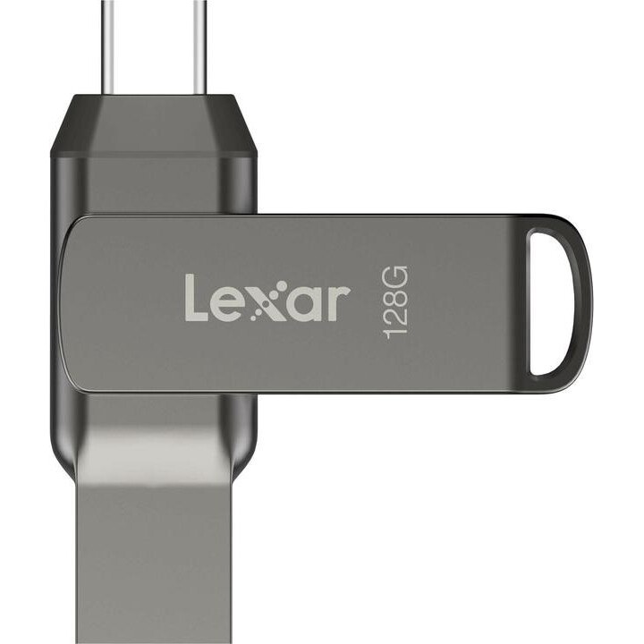 Unidade flash USB Lexar Jumpdrive Ljdd400128g-bnqng 128 Gb USB tipo C 3.2 geração 1 (3.1 geração 1) cinza