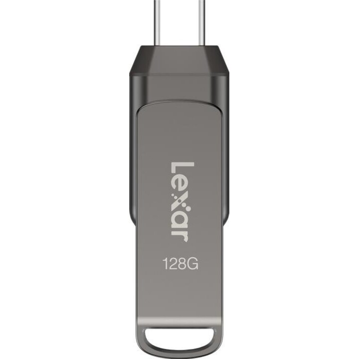Unidade flash USB Lexar Jumpdrive Ljdd400128g-bnqng 128 Gb USB tipo C 3.2 geração 1 (3.1 geração 1) cinza