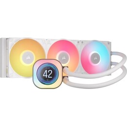 Kit de refroidissement liquide LCD Corsair iCUE LINK TITAN 360 RX 360 mm blanc