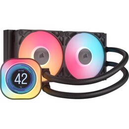 Kit de refrigeração líquida Corsair iCUE LINK TITAN 240 RX LCD 240 mm preto