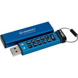 Pen Drive Kingston IronKey Keypad 200 32GB blu