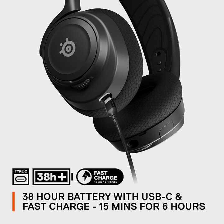 Steelseries Arctis Nova 7x Wireless Gen 2 Headset Wireless Over-Ear Bluetooth Gaming Headset Black