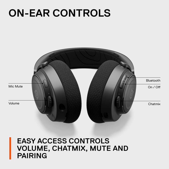 Cuffie da gioco wireless over-ear Bluetooth Steelseries Arctis Nova 7x Wireless Gen 2, nere