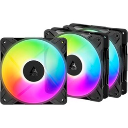 Ventola nera Arctic P12 Pro Reverse ARGB da 120 mm