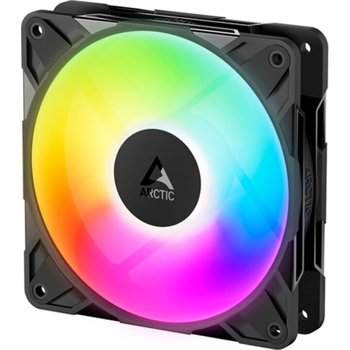 Arctic P12 Pro Reverse ARGB 120 mm Triple Pack Noir Ventilateur